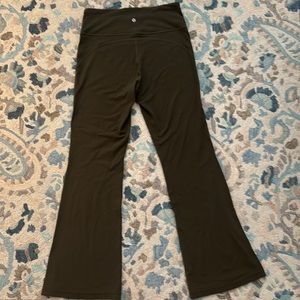 Lululemon High Rise Flare leg pants.
